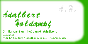 adalbert holdampf business card